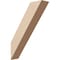 Ekena Millwork 3-inch W x 12-inch D x 16-inch H Traditional Rough Cedar Woodgrain TimberThane Knee Brace, Primed BRCUR03X12X16TRARCPR - alternate 1